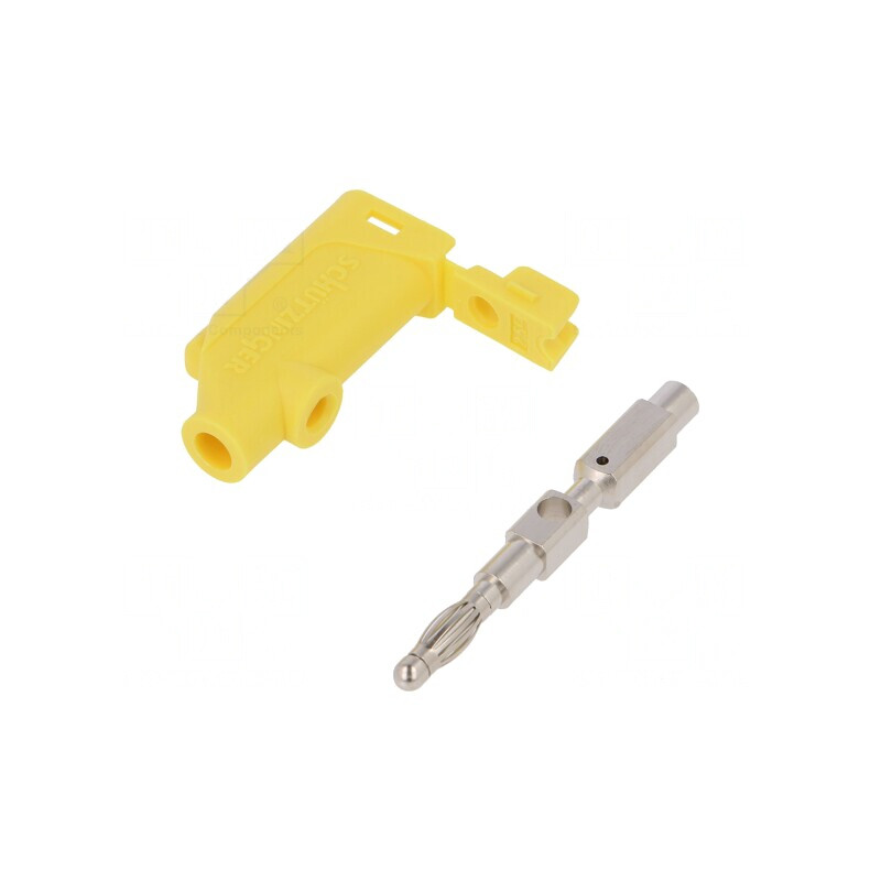 Mufă Banană 4mm Galbenă 32A 70VDC | Electronic-mag.ro | Componente Electronice