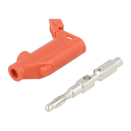 Mufă Banană 4mm Roșie 32A 70VDC | Electronic-mag.ro | Componente Electronice