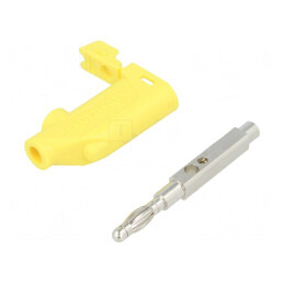 Mufă Banană 4mm 32A Galbenă | Electronic-mag.ro | Componente Electronice