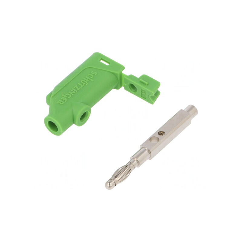 Mufă Banană Verde 4mm 32A 70VDC | Electronic-mag.ro | Componente Electronice