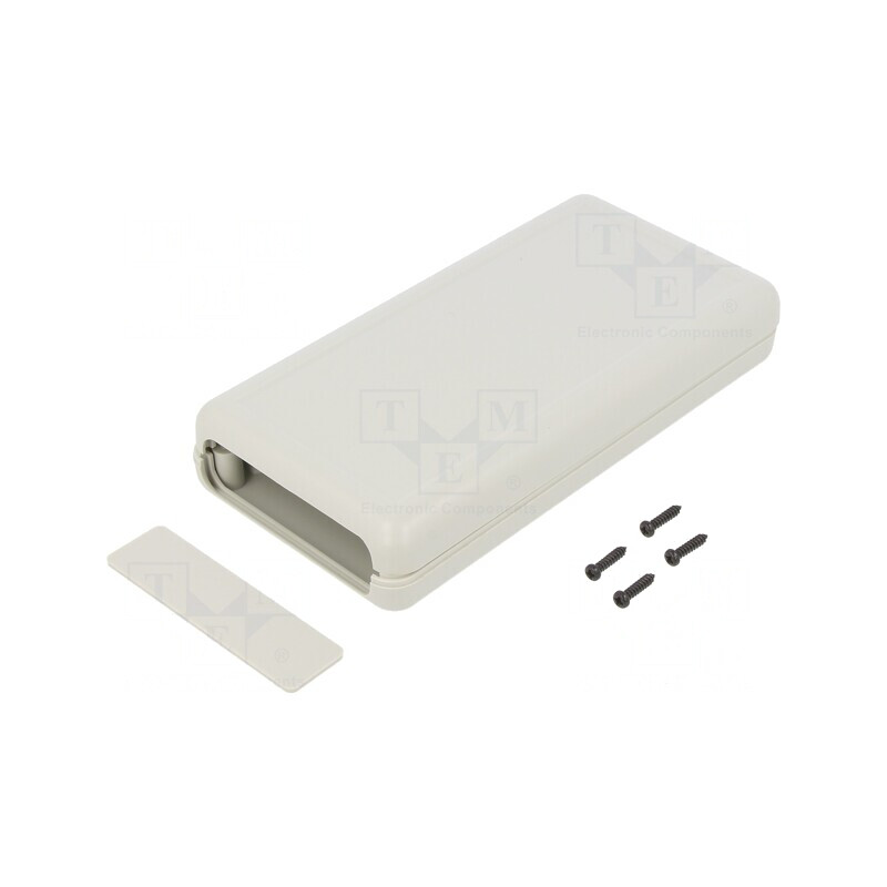 Carcasă cu panou gri deschis 70x135x24mm | Electronic-mag.ro | Componente Electronice