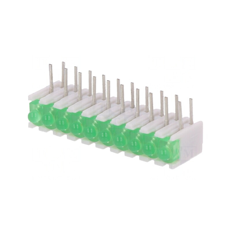 LED Verde 20mA Difuz 10 Diode | Electronic-mag.ro | Componente Electronice