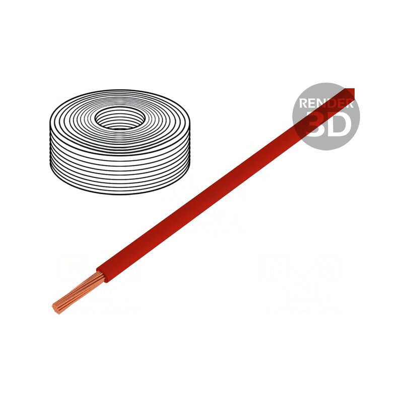 Cablu Electric H07Z-K 10mm2 Roșu 450V/750V | Electronic-mag.ro | Componente Electronice