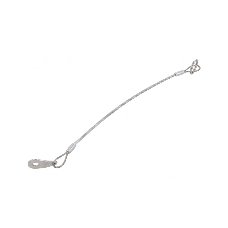 Cablu de Asigurare din Oțel Inoxidabil cu Acoperire PVC 200mm | Electronic-mag.ro | Componente Electronice