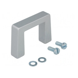 Manetă Aluminiu Gri 40mm x 57.5mm x 12.2mm | Electronic-mag.ro | Componente Electronice