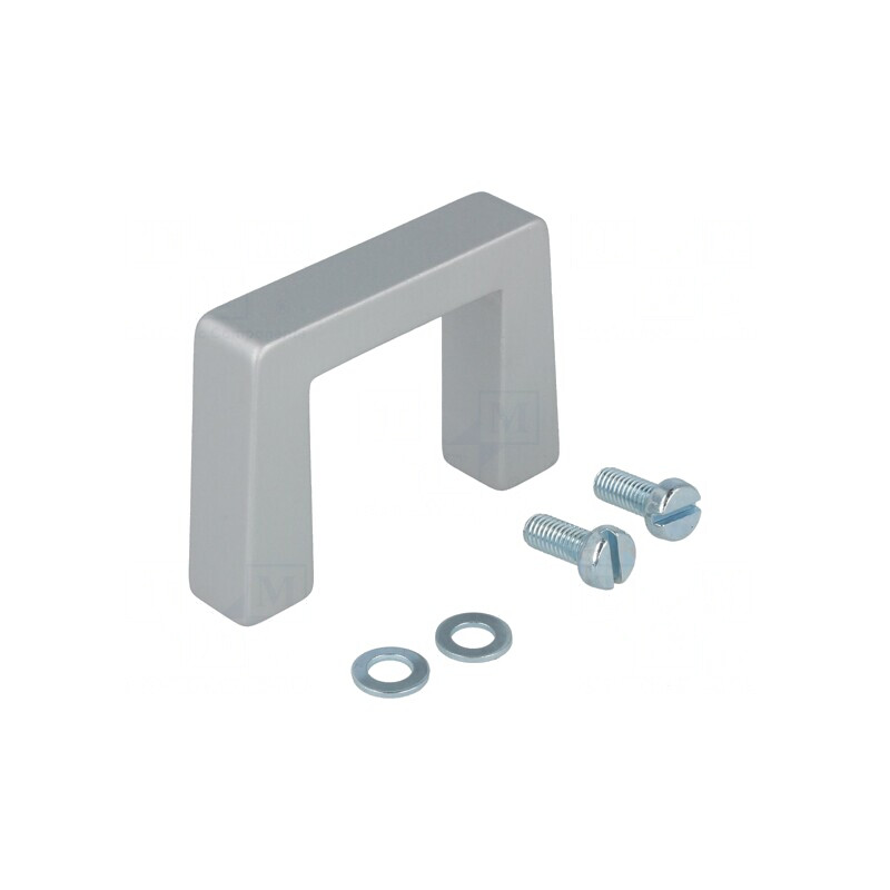Manetă Aluminiu Gri 40mm x 57.5mm x 12.2mm | Electronic-mag.ro | Componente Electronice