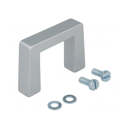 Manetă Aluminiu Gri 40mm x 57.5mm x 12.2mm | Electronic-mag.ro | Componente Electronice
