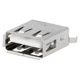 Soclu USB A pentru PCB THT 4 Pini Drept | Electronic-mag.ro | Componente Electronice