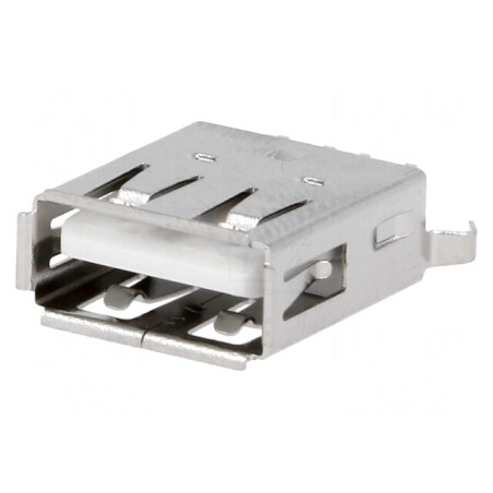Soclu USB A pentru PCB THT 4 Pini Drept | Electronic-mag.ro | Componente Electronice