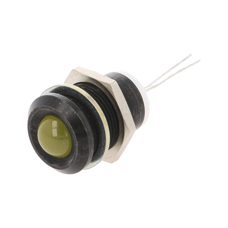 Lampă LED convex galbenă Ø12mm PCB alamă | Electronic-mag.ro | Componente Electronice Lampă LED convex galbenă Ø12mm PCB alamă | Electronic-mag.ro | Componente Electronice