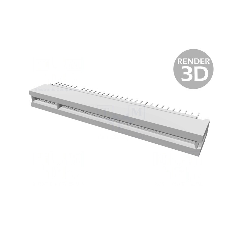 Conector Mamă 120 PIN 1,27mm Aurit THT Soclu | Electronic-mag.ro | Componente Electronice