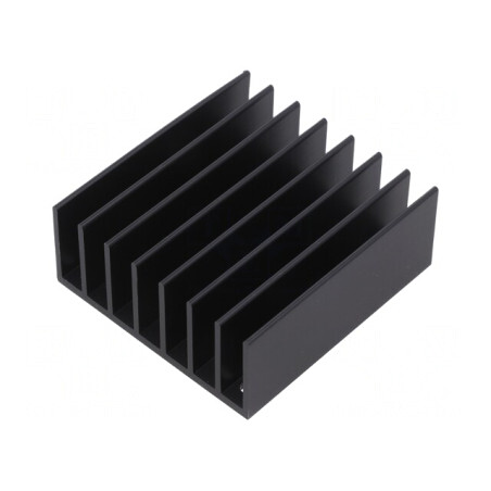 Radiator extrudat cu aripioare negru 61mm TO218 TO220 | Electronic-mag.ro | Componente Electronice