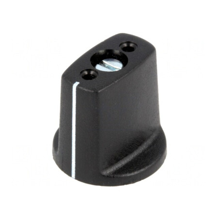Buton rotativ negru cu indicator ABS Ø3mm Ø16x16mm | Electronic-mag.ro | Componente Electronice