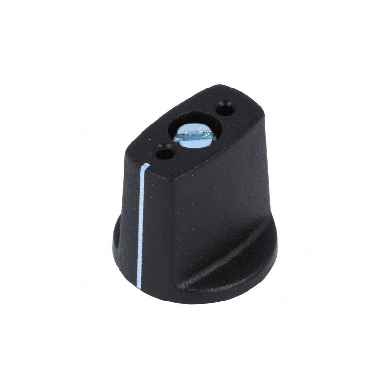 Buton rotativ negru cu indicator ABS 4mm 16x16mm | Electronic-mag.ro | Componente Electronice