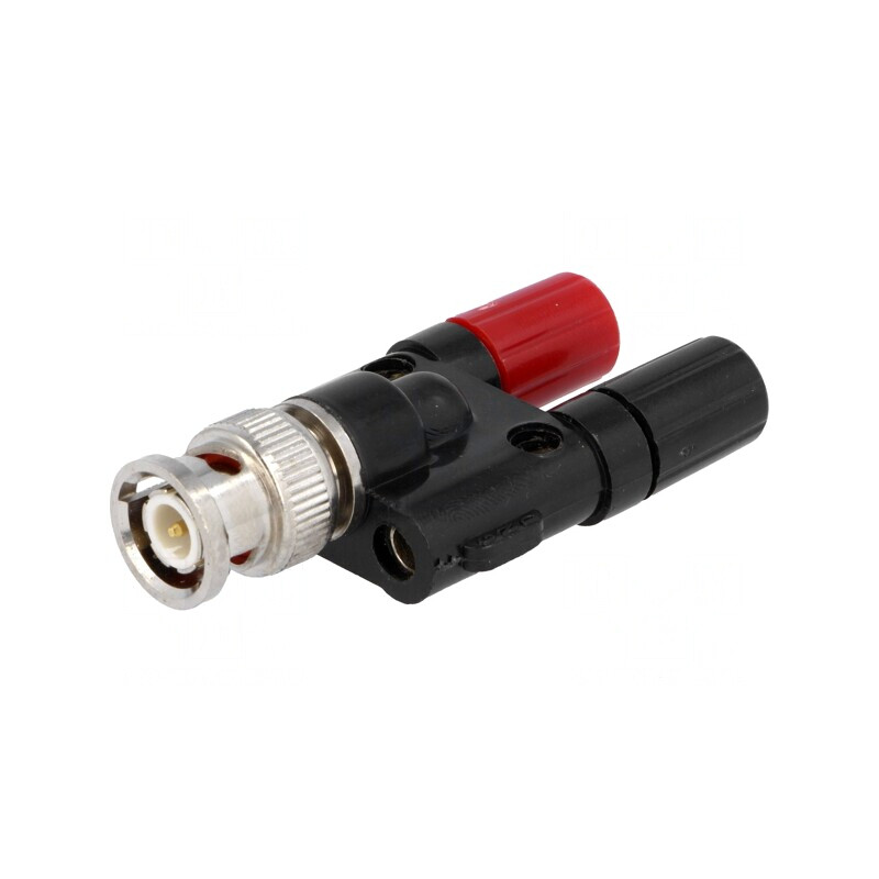 Adaptor Banană 4mm 60VDC cu Mufă BNC | Electronic-mag.ro | Componente Electronice