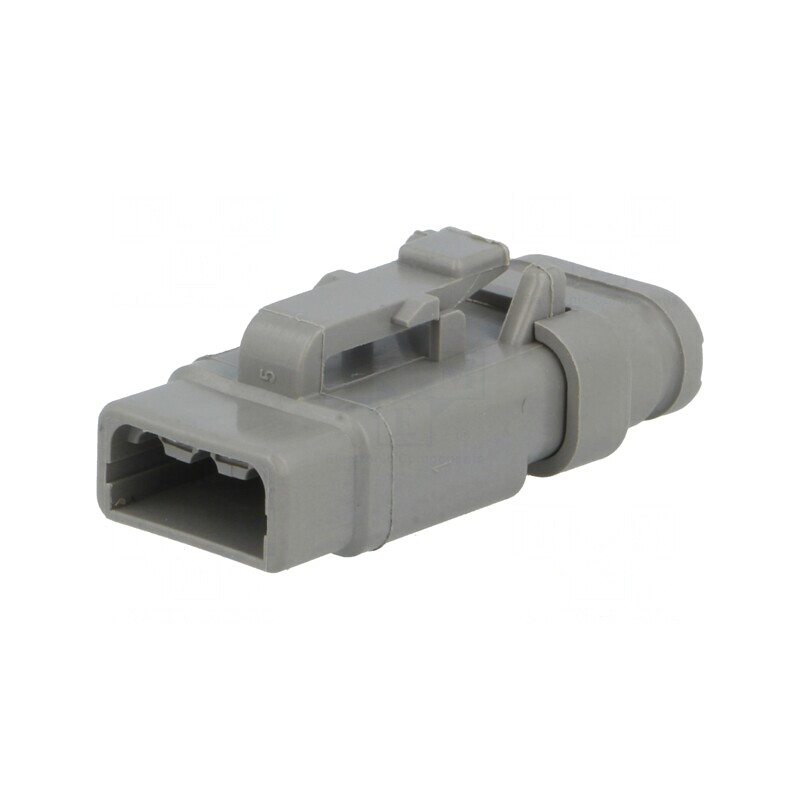 Conector DTM Mamă Mufă pe Cablu 3 Pini Gri IP68 | Electronic-mag.ro | Componente Electronice