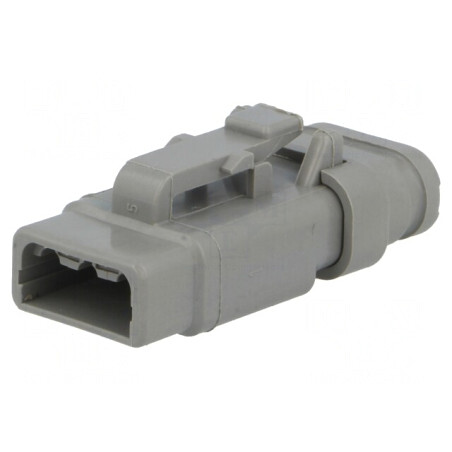 Conector DTM Mamă Mufă pe Cablu 3 Pini Gri IP68 | Electronic-mag.ro | Componente Electronice