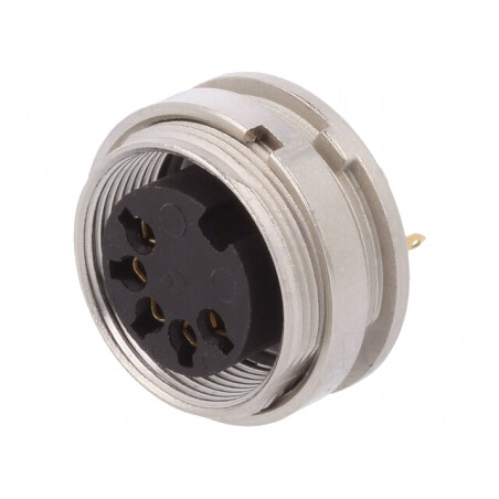 Conector M16 Mamă 5 PIN 5A 60V IP40 0,75mm² | Electronic-mag.ro | Componente Electronice