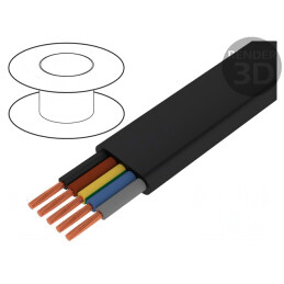 Cablu Electric Neecranat H07VVH6-F 5G2,5mm2 Negru | Electronic-mag.ro | Componente Electronice