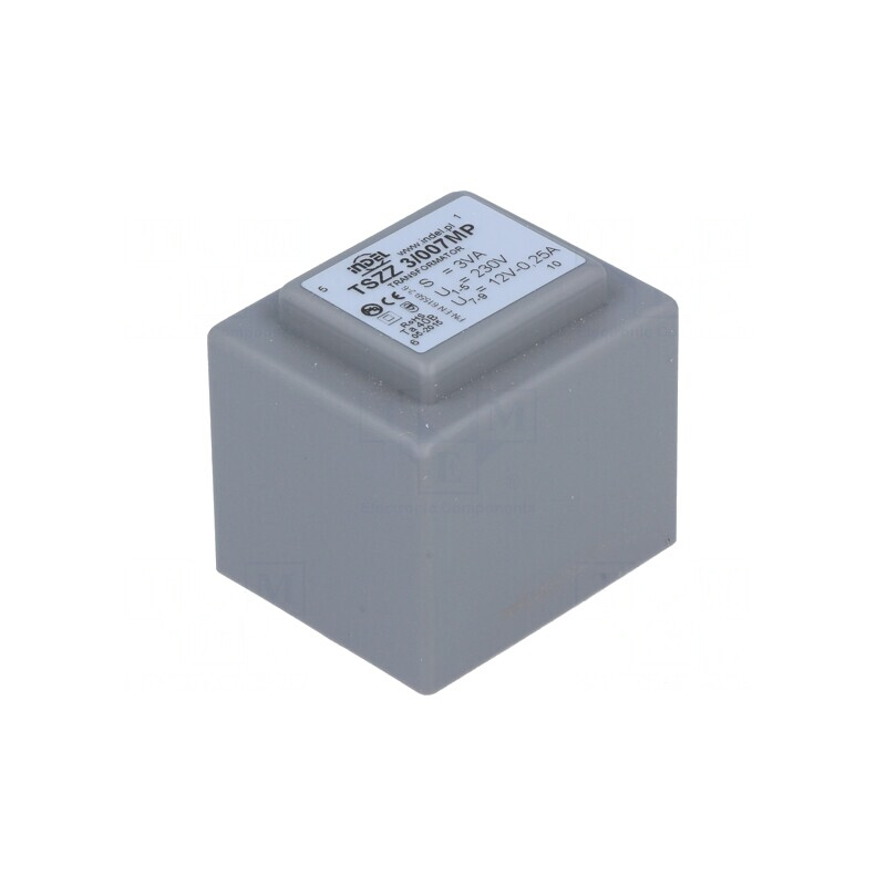 Transformator Încapsulat 3VA 230V 12V 250mA PCB | Electronic-mag.ro | Componente Electronice