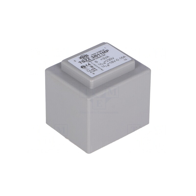 Transformator încapsulat 3VA 230V 18V pentru PCB | Electronic-mag.ro | Componente Electronice