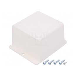 Carcasă Universală ABS Albă 69x82x45 mm | Electronic-mag.ro | Componente Electronice