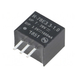 Convertor DC/DC 3.3W 7-28V la 3.3V 1A SIP3 | Electronic-mag.ro | Componente Electronice