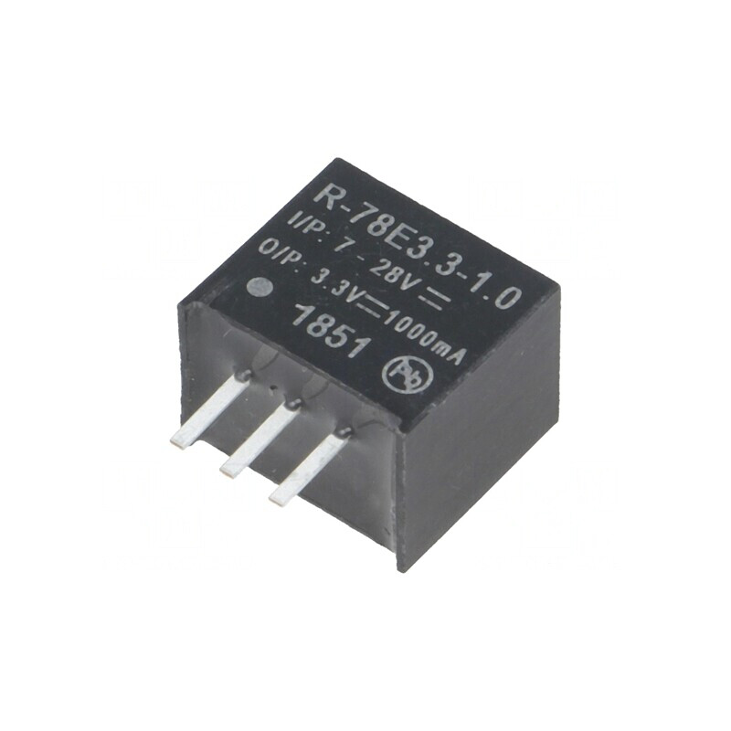 Convertor DC/DC 3.3W 7-28V la 3.3V 1A SIP3 | Electronic-mag.ro | Componente Electronice