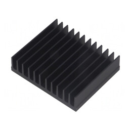 Radiator Negru cu Aripioare 50mm x 59,69mm | Electronic-mag.ro | Componente Electronice