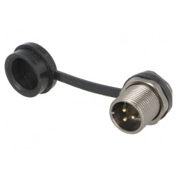 Soclu ST12 tată IP67 13A 250V | Electronic-mag.ro | Componente Electronice