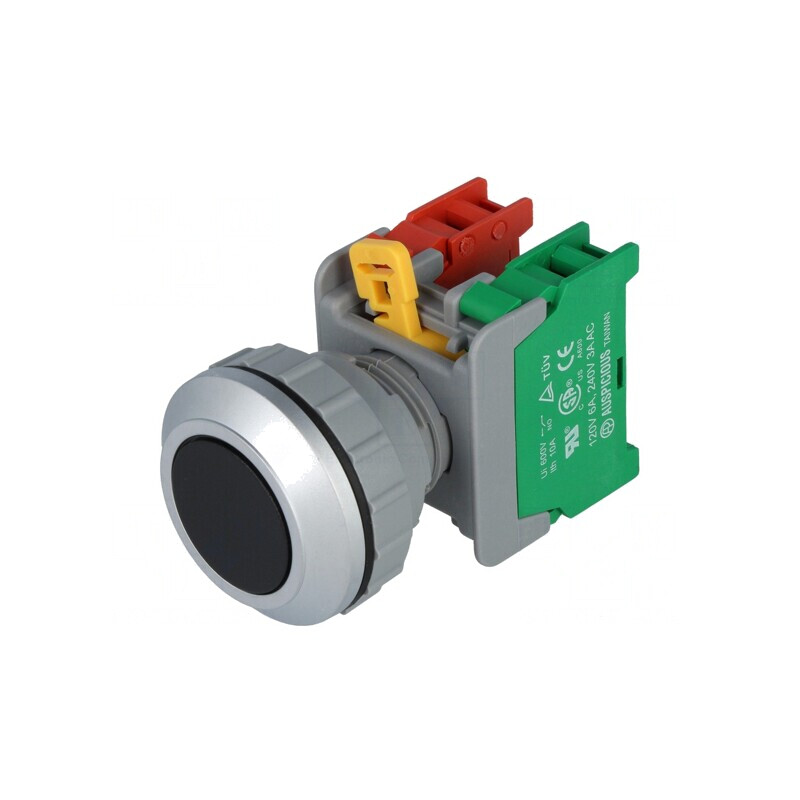 Comutator apăsare 30mm 1NC 1NO | Electronic-mag.ro | Componente Electronice