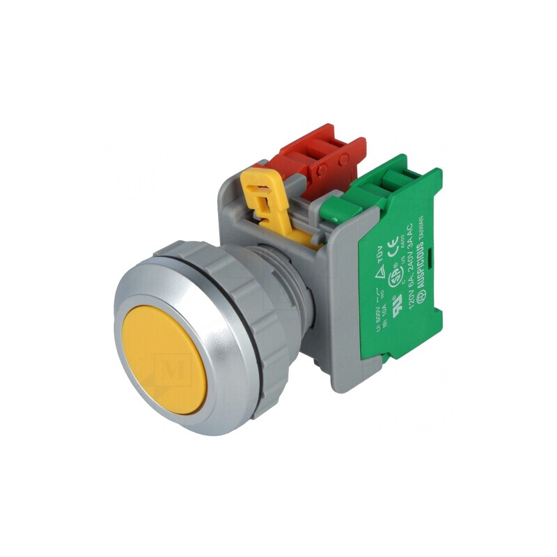 Comutator cu apăsare 30mm 1NC1NO | Electronic-mag.ro | Componente Electronice