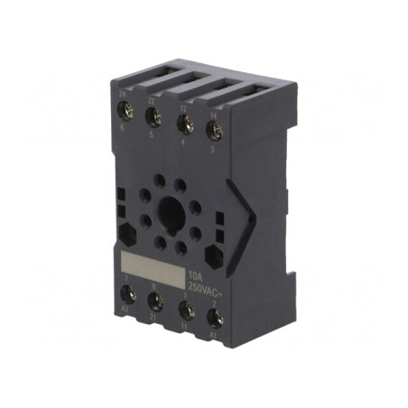 Stativ pe panou pentru șină DIN 250VAC 10A | Electronic-mag.ro | Componente Electronice