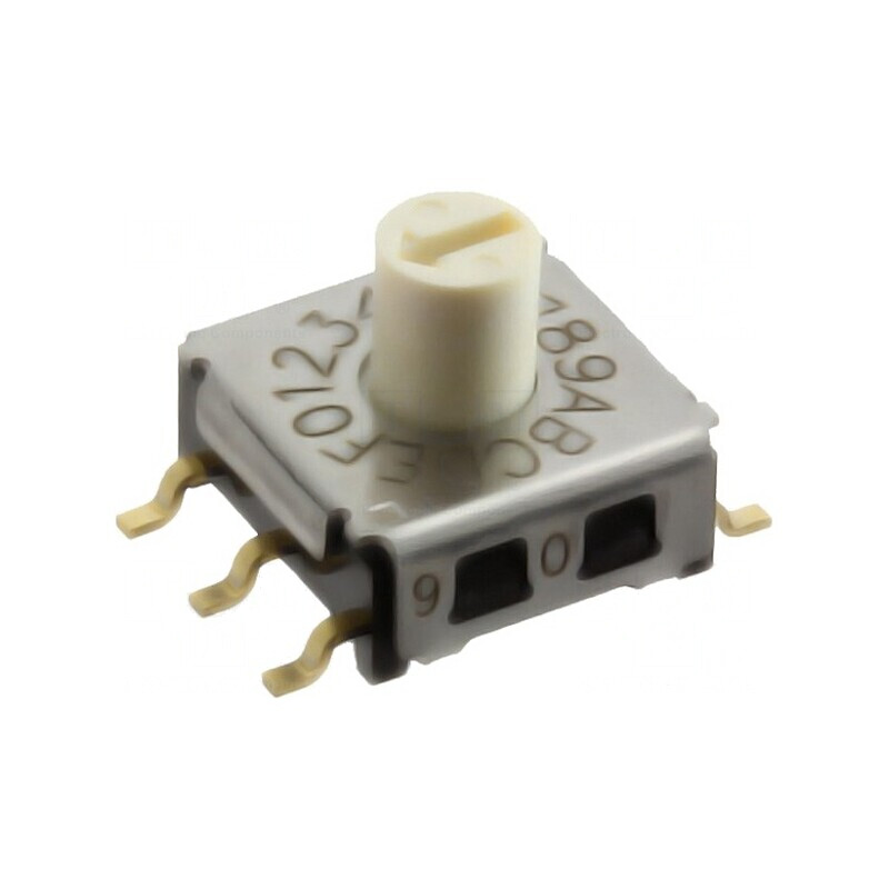 Întrerupător codificare HEX/BCD 16 Poz SMT 100MΩ | Electronic-mag.ro | Componente Electronice