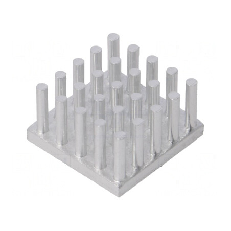 Radiator extrudat cu aripioare 18x18x10mm | Electronic-mag.ro | Componente Electronice