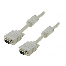 Cablu D-Sub 15 pini HD Gri 1,8m | Electronic-mag.ro | Componente Electronice