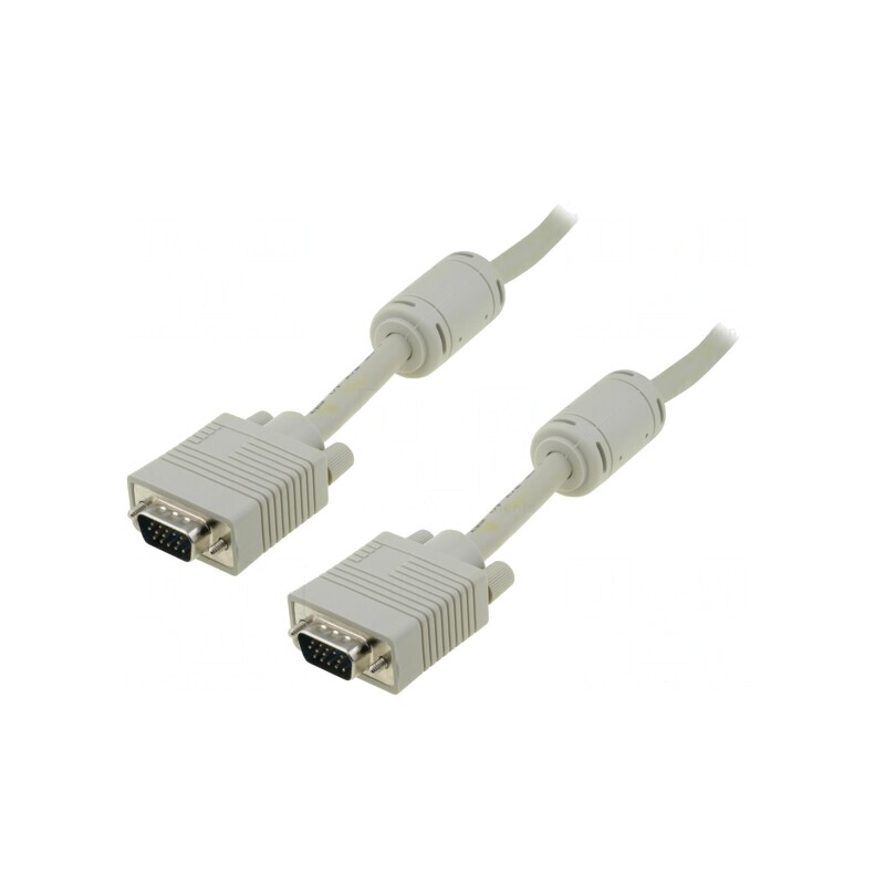Cablu D-Sub 15 pini HD Gri 1,8m | Electronic-mag.ro | Componente Electronice