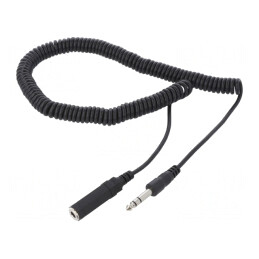 Cablu Audio Jack 6,3mm 5m Negru | Electronic-mag.ro | Componente Electronice