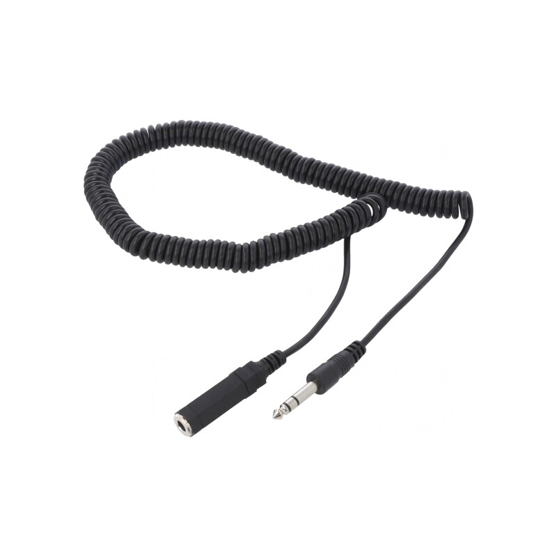 Cablu Audio Jack 6,3mm 5m Negru | Electronic-mag.ro | Componente Electronice