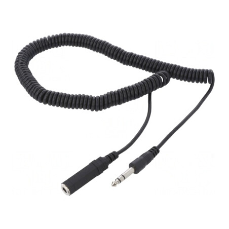 Cablu Audio Jack 6,3mm 5m Negru | Electronic-mag.ro | Componente Electronice