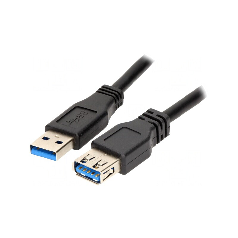 Cablu USB 3.0 A-A Nichelat 1m Negru | Electronic-mag.ro | Componente Electronice
