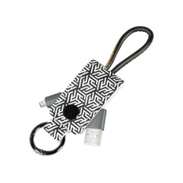 Cablu USB 2.0 A la Micro B 22cm Negru