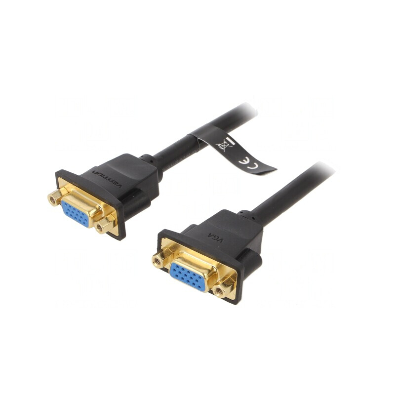 Cablu VGA D-Sub 15 pini HD Negru 1m | Electronic-mag.ro | Componente Electronice Cablu VGA D-Sub 15 pini HD Negru 1m | Electronic-mag.ro | Componente Electronice