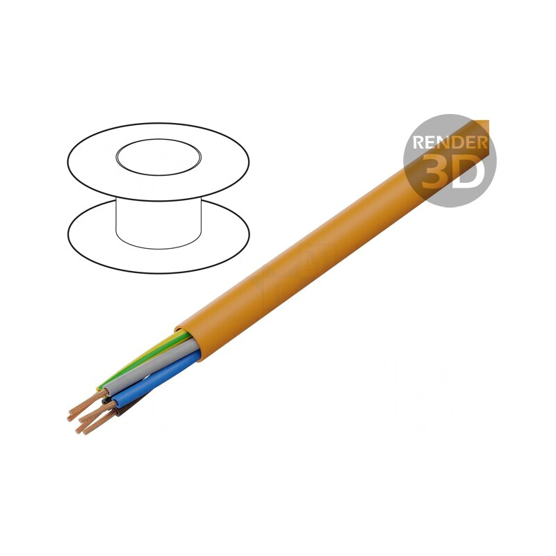 Cablu Electric Portocaliu H05BQ-F 5G1mm2 300V/500V | Electronic-mag.ro | Componente Electronice Cablu Electric Portocaliu H05BQ-F 5G1mm2 300V/500V | Electronic-mag.ro | Componente Electronice