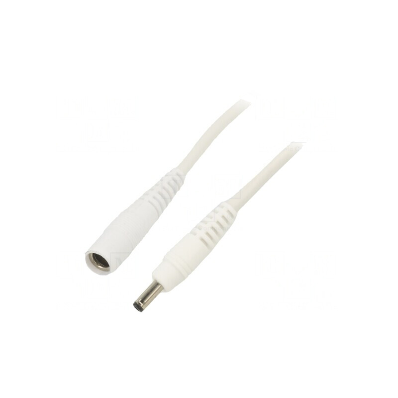 Cablu Alimentare DC Alb 0,5m 1x1mm2 Mufă 3,5/1,3 Soclu 5,5/2,1 | Electronic-mag.ro | Componente Electronice Cablu Alimentare DC Alb 0,5m 1x1mm2 Mufă 3,5/1,3 Soclu 5,5/2,1 | Electronic-mag.ro | Componente Electronice