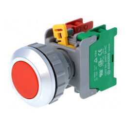 Comutator Apăsare 30mm 1 NC NO | Electronic-mag.ro | Componente Electronice