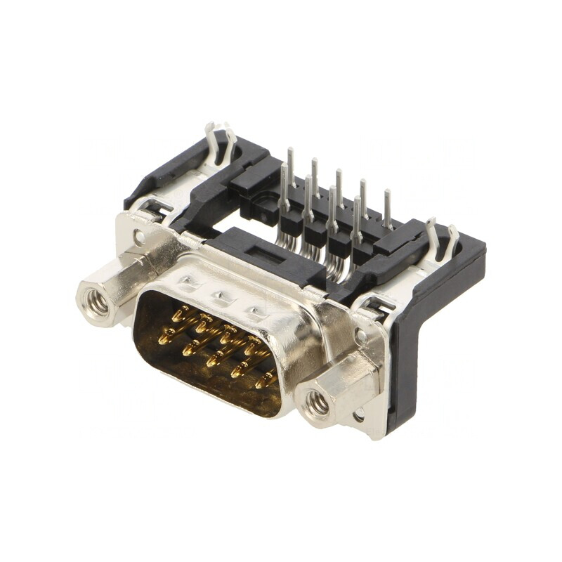 Conector D-Sub 9P Tată 90° THT UNC 4-40 | Electronic-mag.ro | Componente Electronice