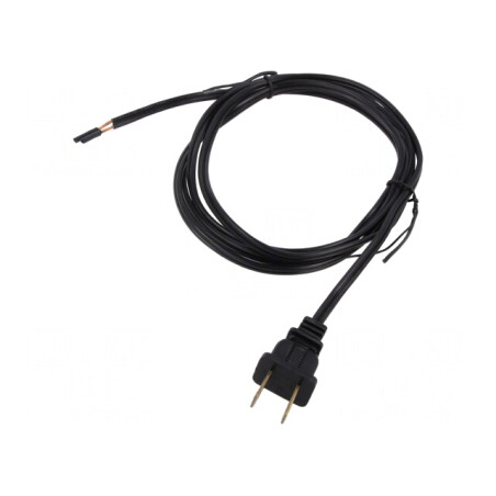 Cablu Electric 2x18AWG NEMA 1-15 1.8m Negru 10A | Electronic-mag.ro | Componente Electronice