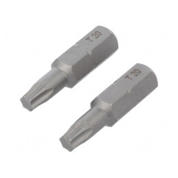 Capăt de şurubelniţă Torx TX20 25mm 2buc | Electronic-mag.ro | Componente Electronice