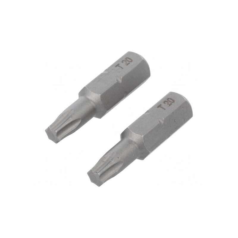 Capăt de şurubelniţă Torx TX20 25mm 2buc | Electronic-mag.ro | Componente Electronice